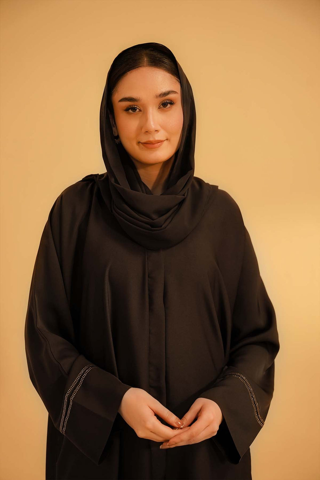 Divinely Crafted Chiffon Solids Hijab 1 Piece Brown AR-000623 - Summer Collection