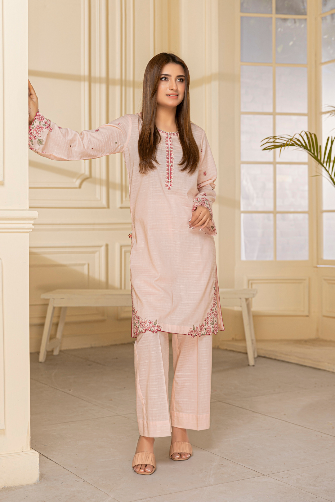 Waresha Women RTW Embroidered Lawn 2 Piece Suit GW08 - Festive Collection