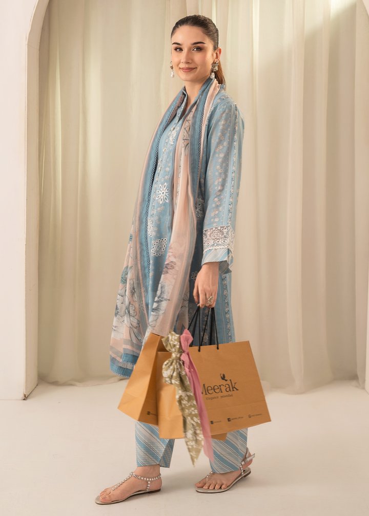 Solace by Meerak RTW Embroidered Lawn 3 Piece Suit DL-02 - Casual Collection