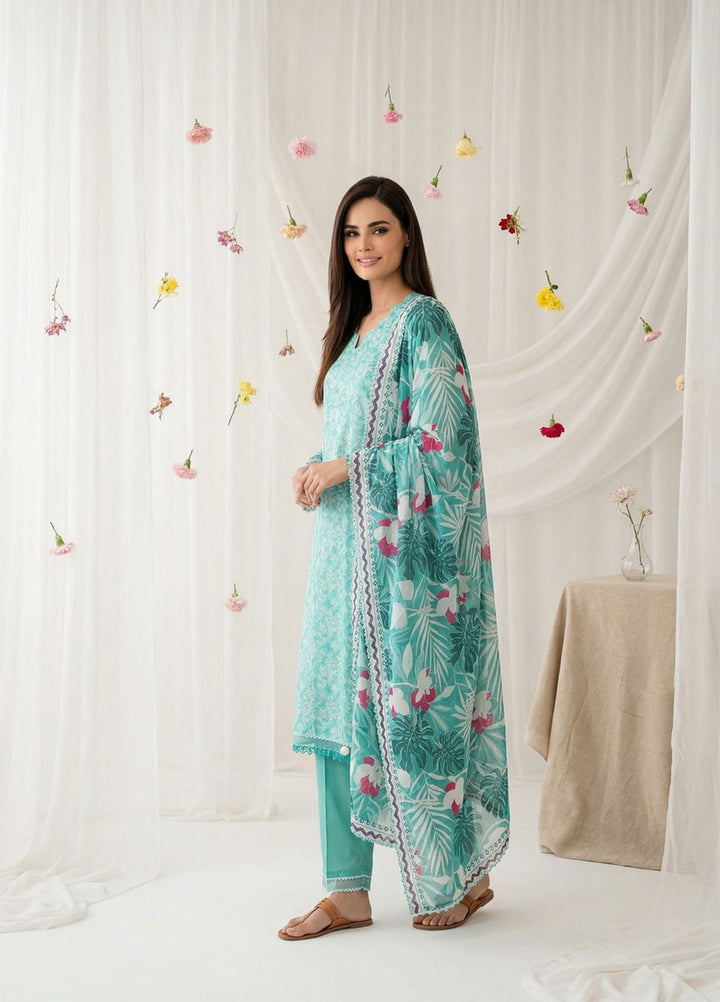 Salina by Regalia Textiles Unstitched Digital Printed Lawn 3 Piece Suit RG26ULSP D10 - Casual Collection