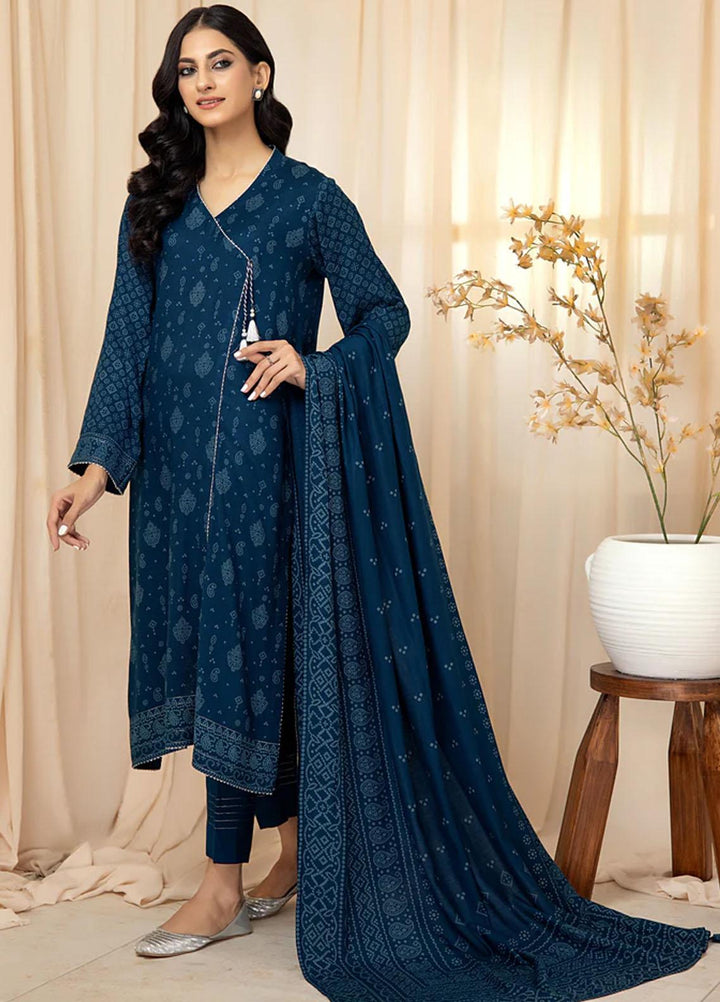 Lakhany Printed Cashmere Wool Suits Unstitched 3 Piece LSM22CV CVC-1005-B - Winter Collection