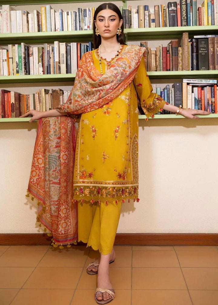 Muzlin By Sana Safinaz Embroidered Lawn Suits Unstitched 3 Piece SS23MZ 15B - Summer Collection