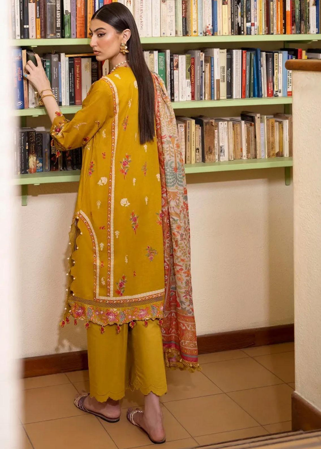 Muzlin By Sana Safinaz Embroidered Lawn Suits Unstitched 3 Piece SS23MZ 15B - Summer Collection
