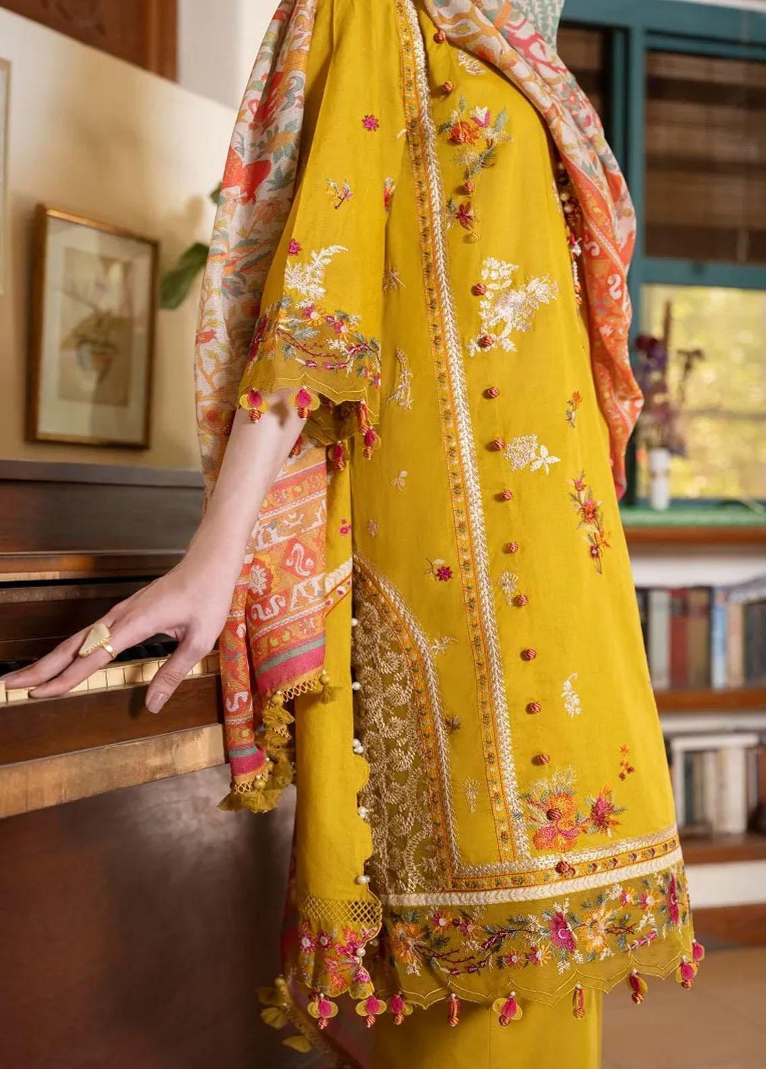 Muzlin By Sana Safinaz Embroidered Lawn Suits Unstitched 3 Piece SS23MZ 15B - Summer Collection