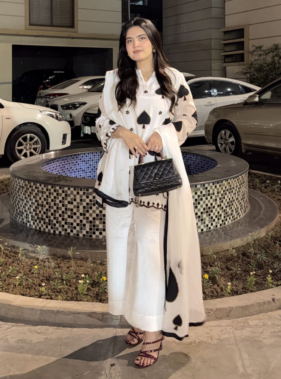 Irtiqa by Anayra Amal RTW Embroidered Silk 3 Piece Suit Spades Queen Festive Collection