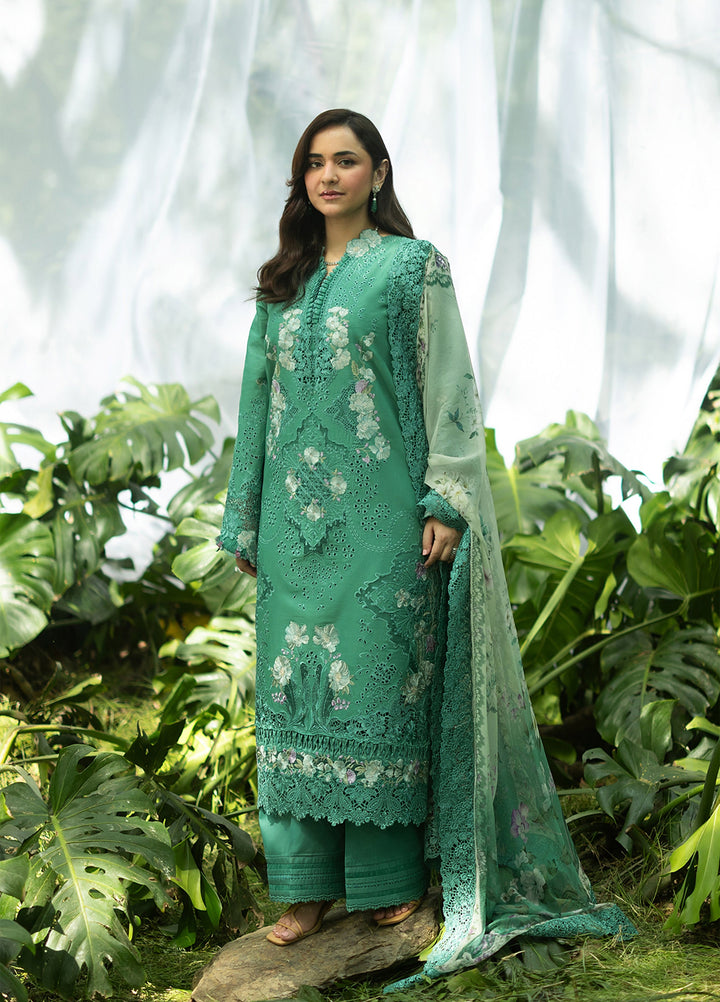 Elaf Premium Unstitched Embroidered Lawn 3 Piece Suit EL26ULF Lover Eden ELQ-2A - Festive Collection