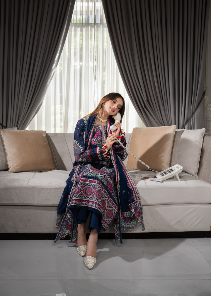 Aria By Meerak RTW Embroidered Lawn 3 Piece Suit Niva Festive Collection