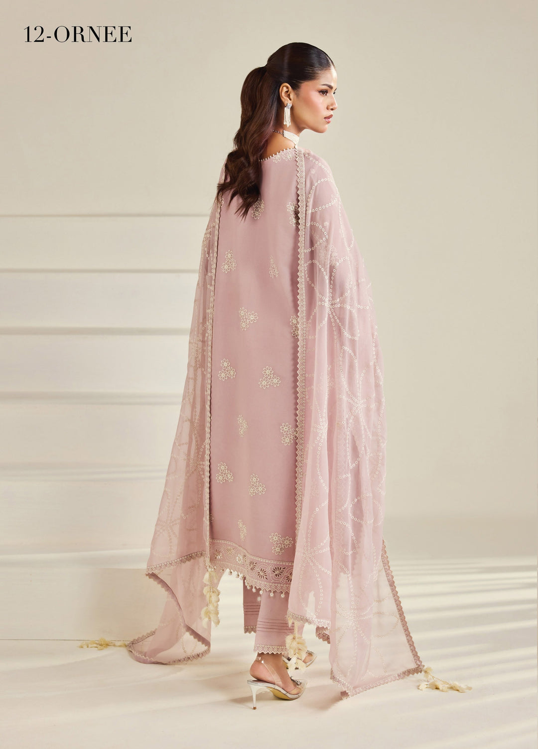 Dhaagay by Alizeh Fashion Unstitched Embroidered Chiffon 3 Piece Suit AF26UCD AF-DHG-5056 Ornee - Festive Collection
