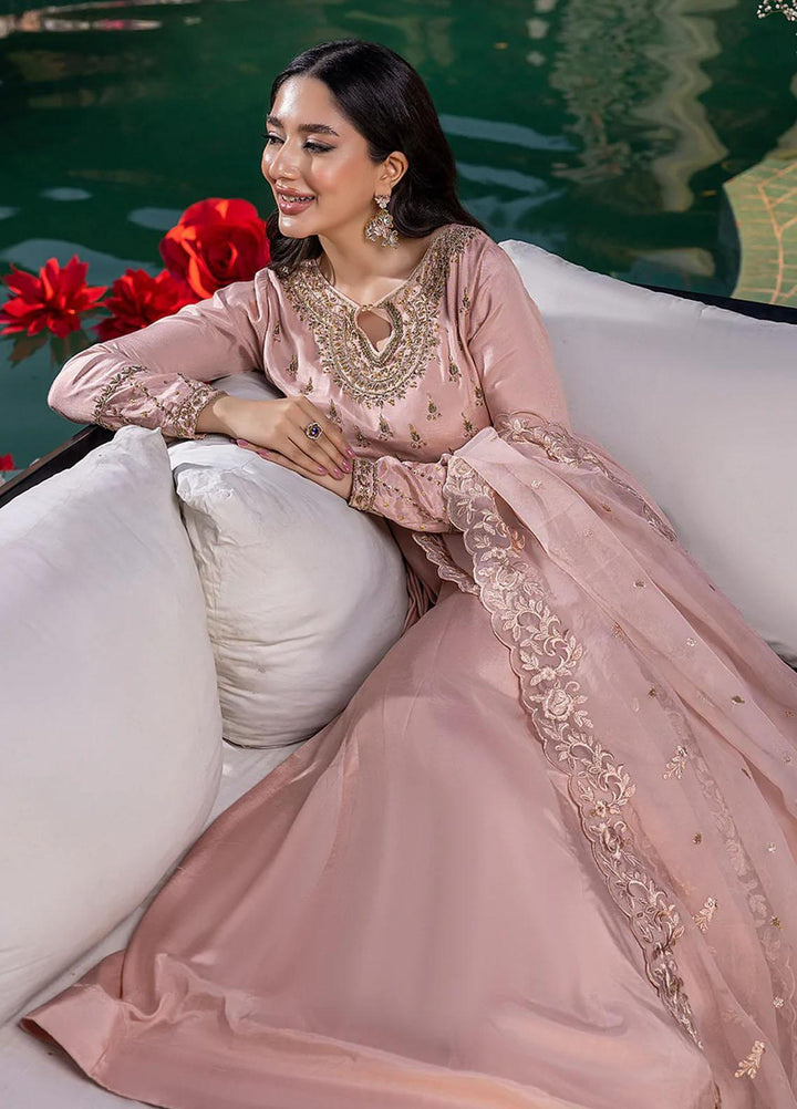 Azure Pret Embroidered Cotton Silk 3 Piece Dress Glowing Puff GPVG300