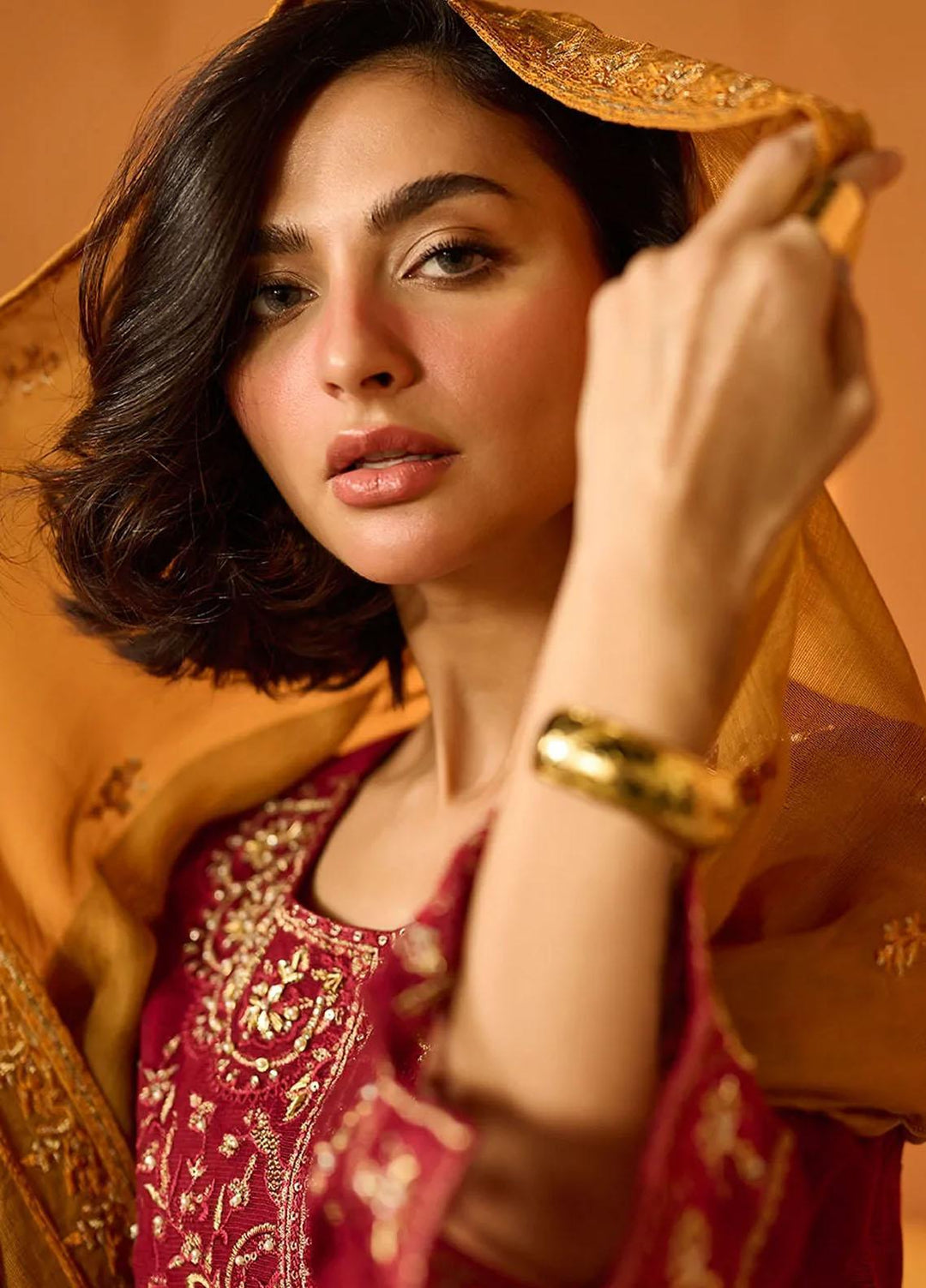 Dhanak Pret   3 Piece Suit DL-0206 MAROON