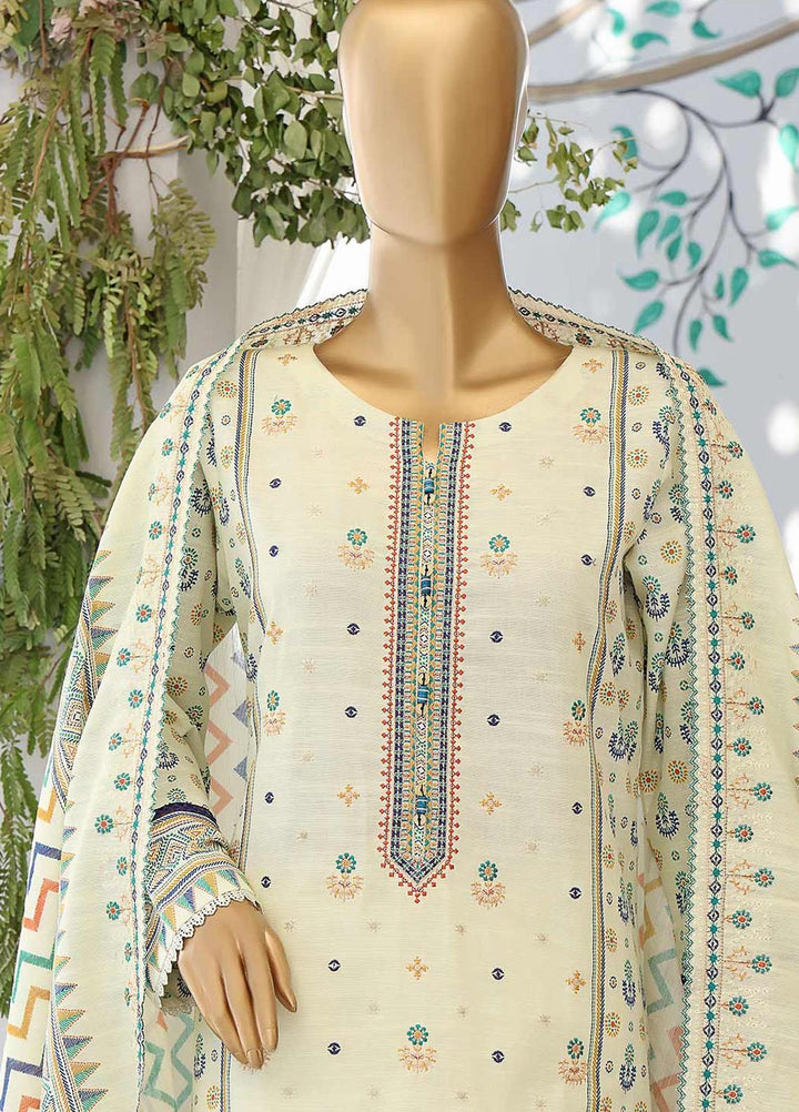 HZ Textiles Embroidered Khaddar Suits Unstitched 3 Piece HZ22PK-V3 PKE-2225 - Winter Collection