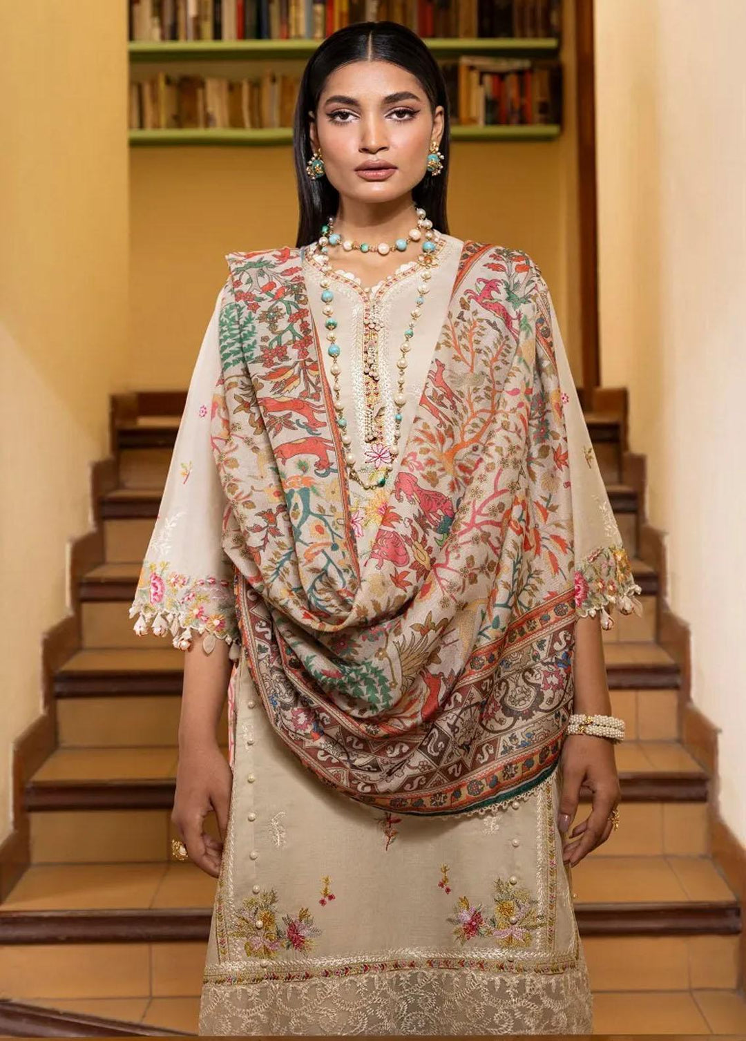 Muzlin By Sana Safinaz Embroidered Lawn Suits Unstitched 3 Piece SS23MZ 15A - Summer Collection