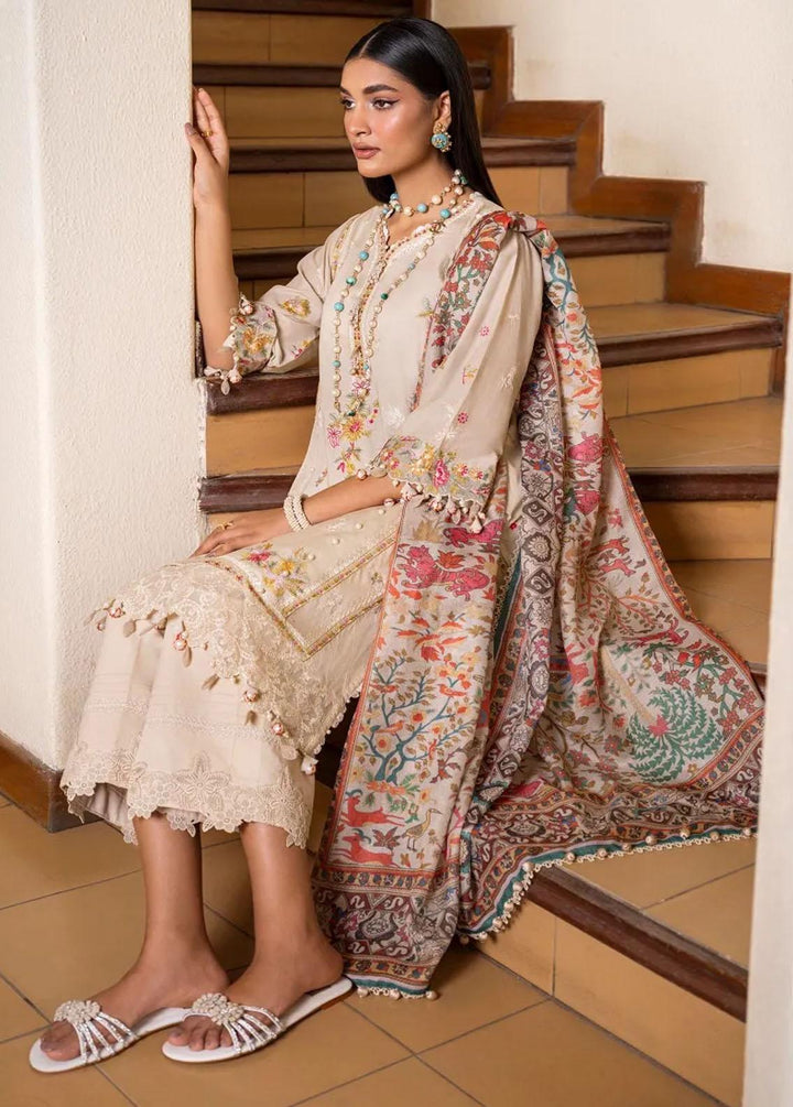 Muzlin By Sana Safinaz Embroidered Lawn Suits Unstitched 3 Piece SS23MZ 15A - Summer Collection