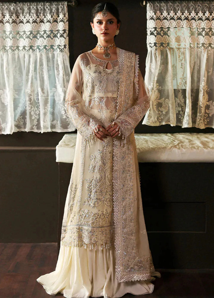 Mahnur Embroidered Organza Suits Unstitched 3 Piece D-10 Nehab- Formals Collection