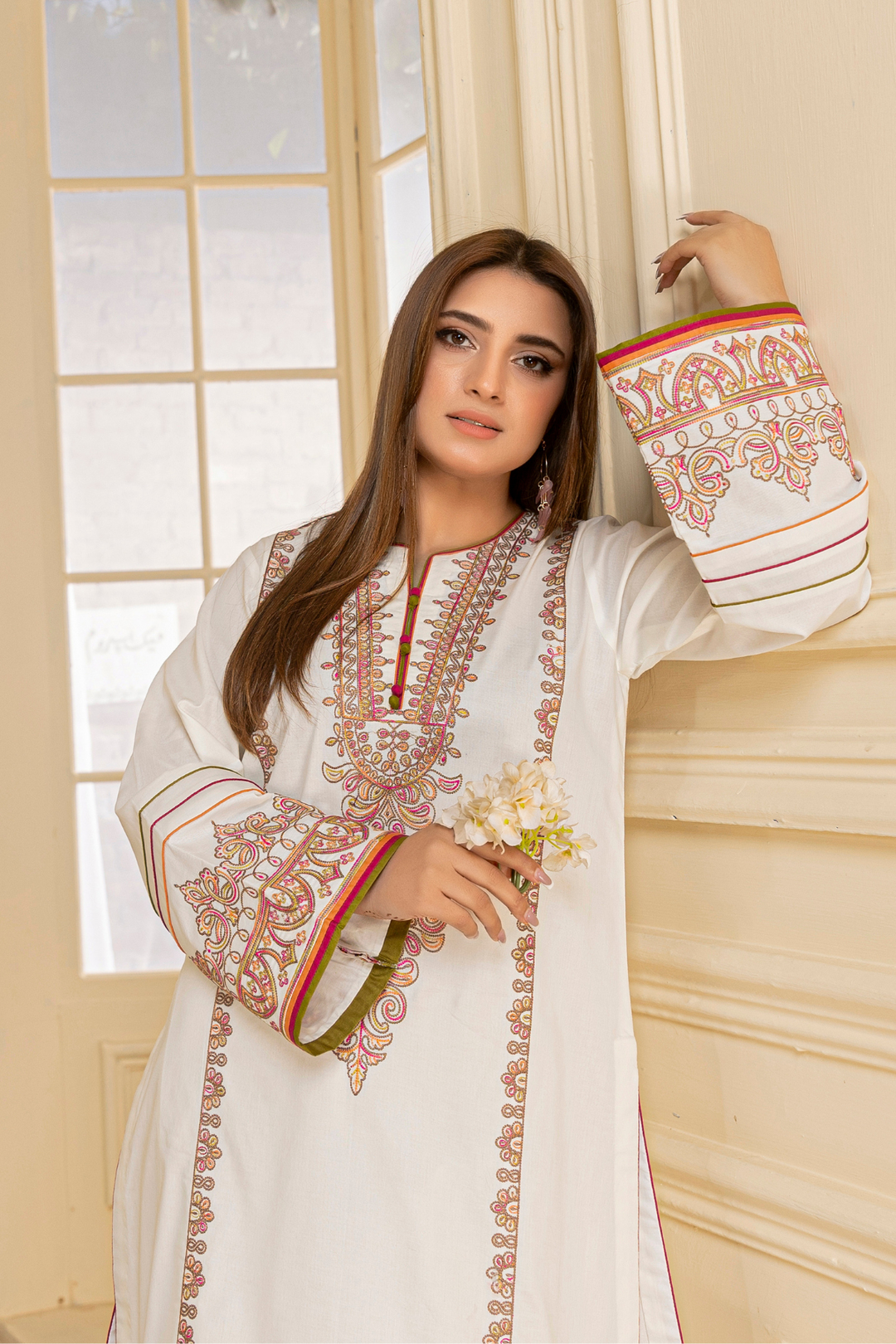 Waresha Women RTW Embroidered Lawn 2 Piece Suit GW06 - Festive Collection