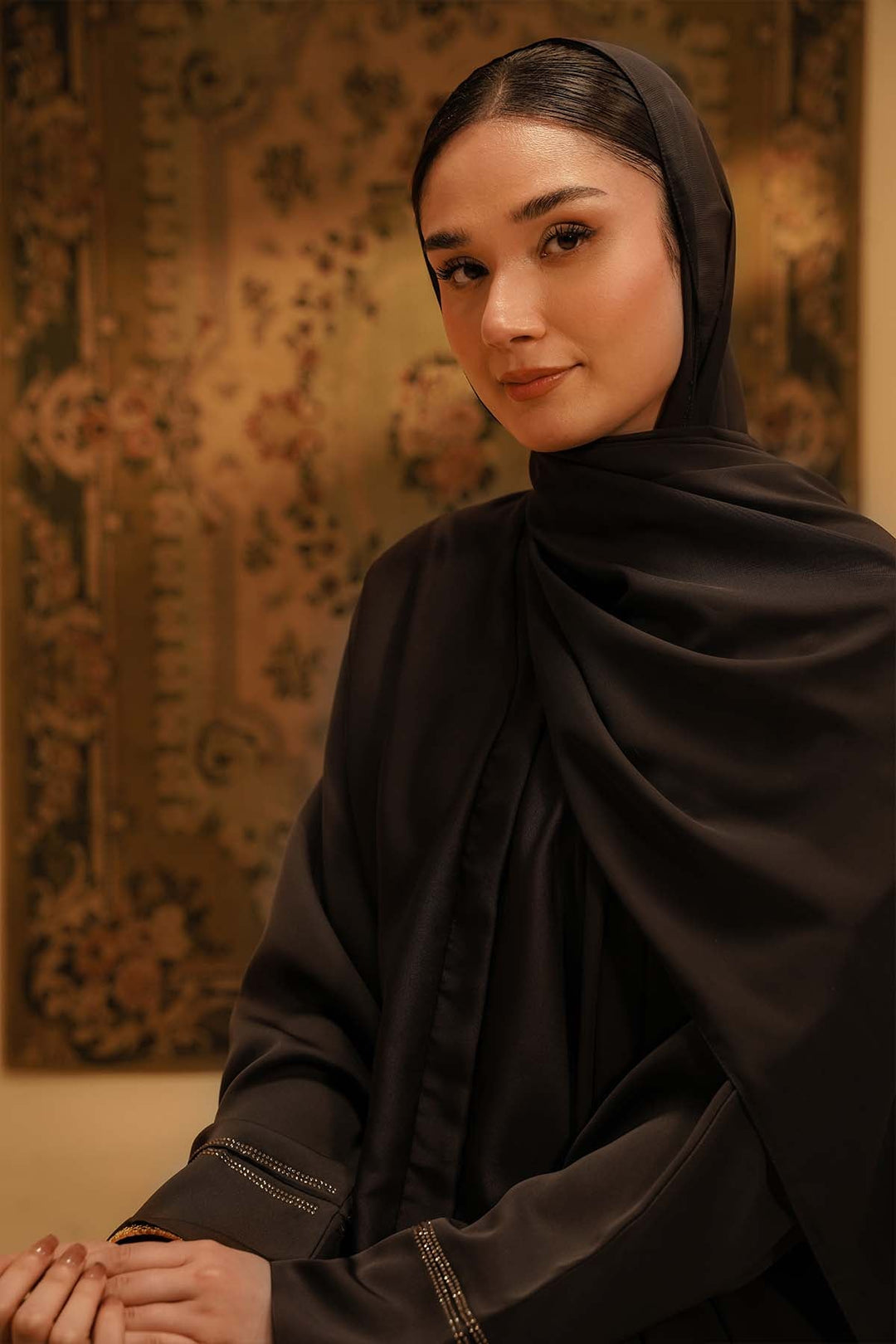 Divinely Crafted Chiffon Solids Hijab 1 Piece Brown AR-000623 - Summer Collection