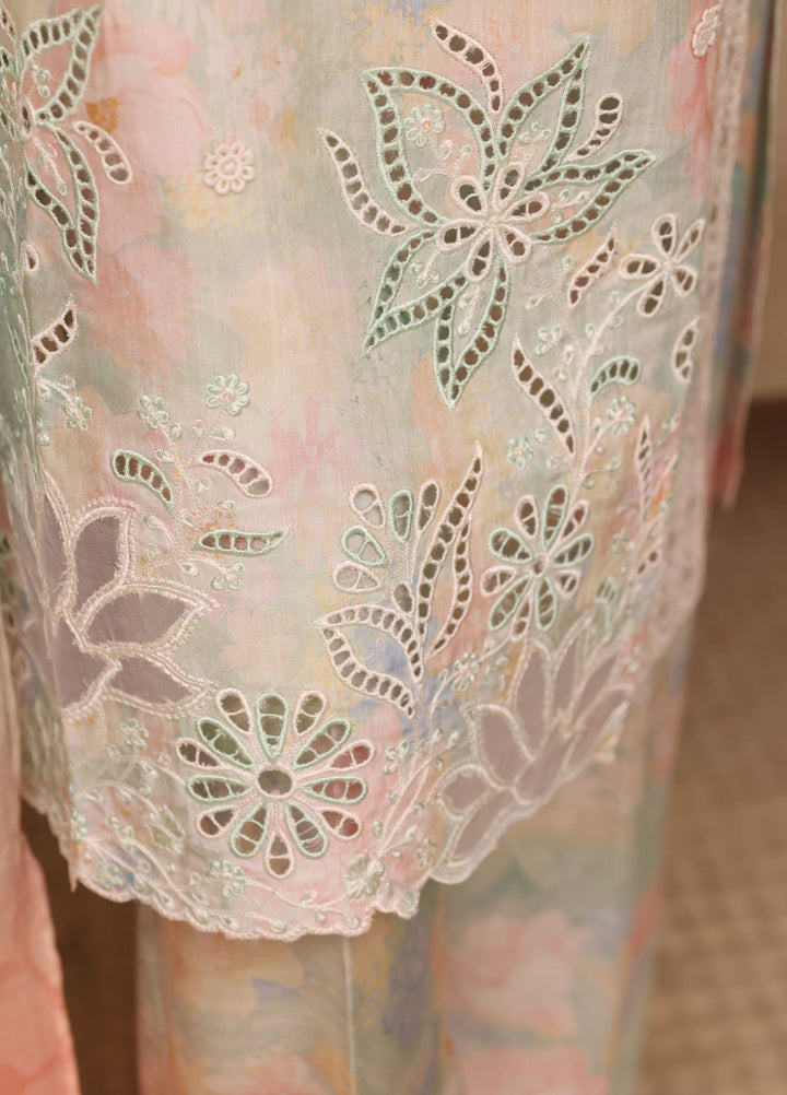 Majestic by HZ Textiles RTW Embroidered Raw Silk 3 Piece Suit HZ26RSM Seafoam XRPE-3P-003 - Casual Collection