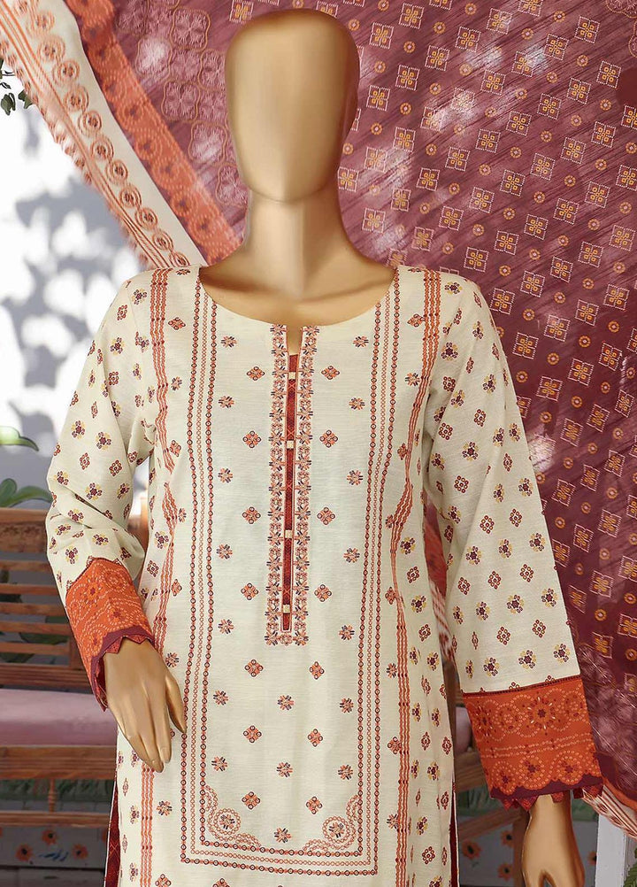 HZ Textiles Embroidered Khaddar Suits Unstitched 3 Piece HZ22PK-V3 PKE-2238 - Winter Collection