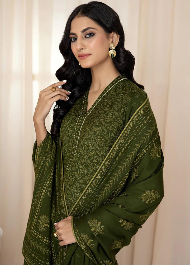 Lakhany Printed Cashmere Wool Suits Unstitched 3 Piece LSM22CV CVC-1004-C - Winter Collection