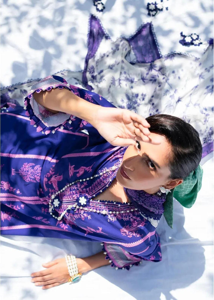 Muzlin By Sana Safinaz Embroidered Lawn Suits Unstitched 3 Piece SS23MZ 14B - Summer Collection