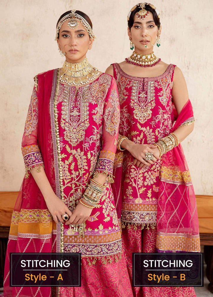 Sakhiyan by Asifa & Nabeel Embroidered Organza Suits Unstitched 3 Piece AN22SSF-04 Vasl - Festive Collection