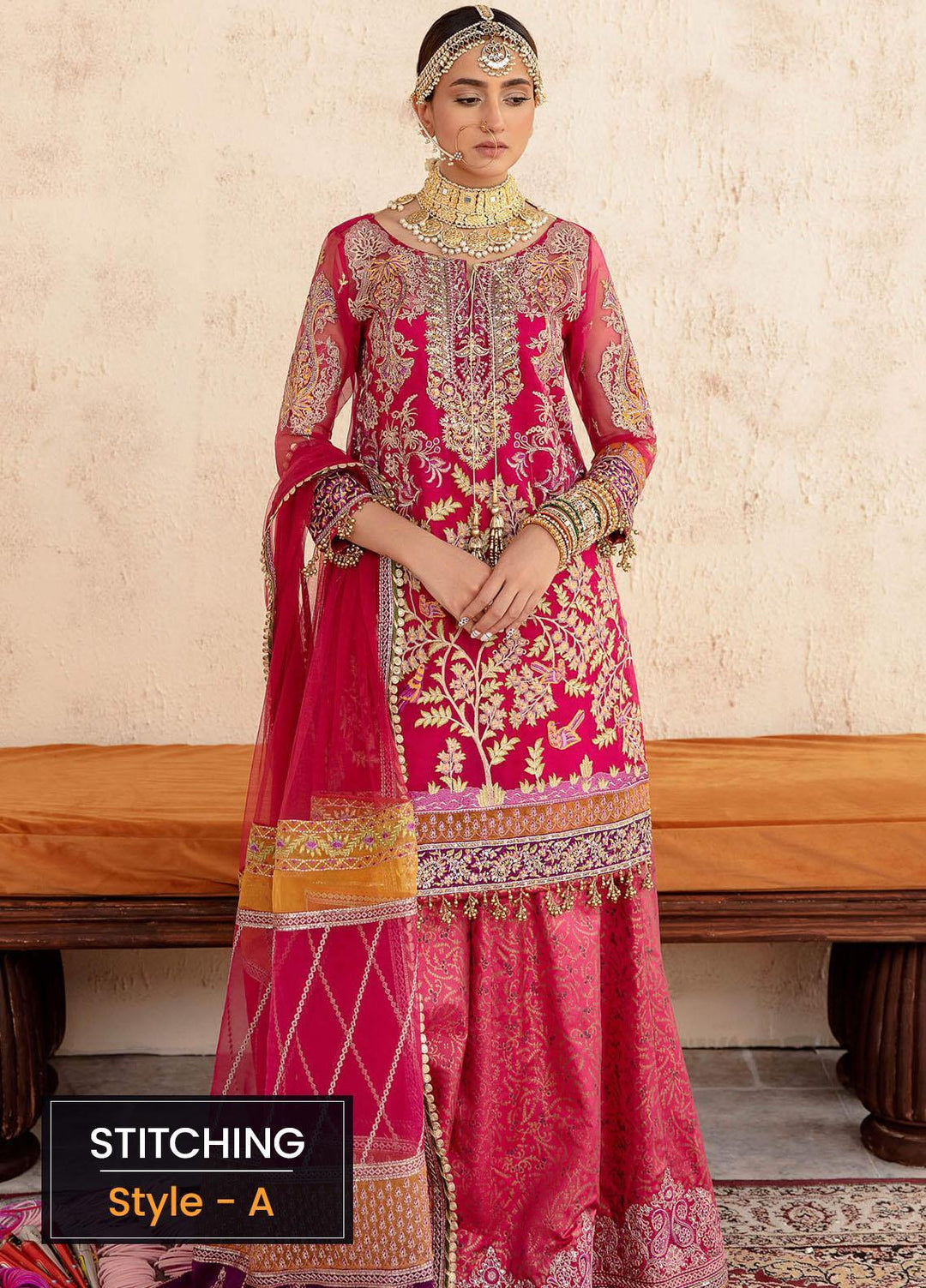 Sakhiyan by Asifa & Nabeel Embroidered Organza Suits Unstitched 3 Piece AN22SSF-04 Vasl - Festive Collection
