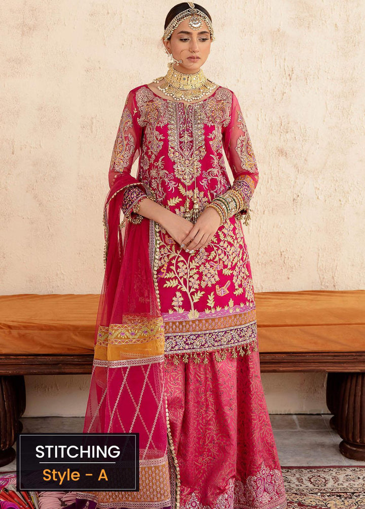 Sakhiyan by Asifa & Nabeel Embroidered Organza Suits Unstitched 3 Piece AN22SSF-04 Vasl - Festive Collection