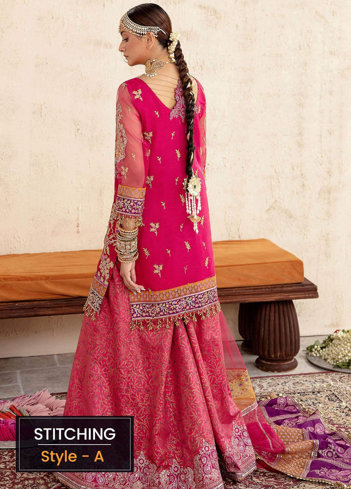 Sakhiyan by Asifa & Nabeel Embroidered Organza Suits Unstitched 3 Piece AN22SSF-04 Vasl - Festive Collection