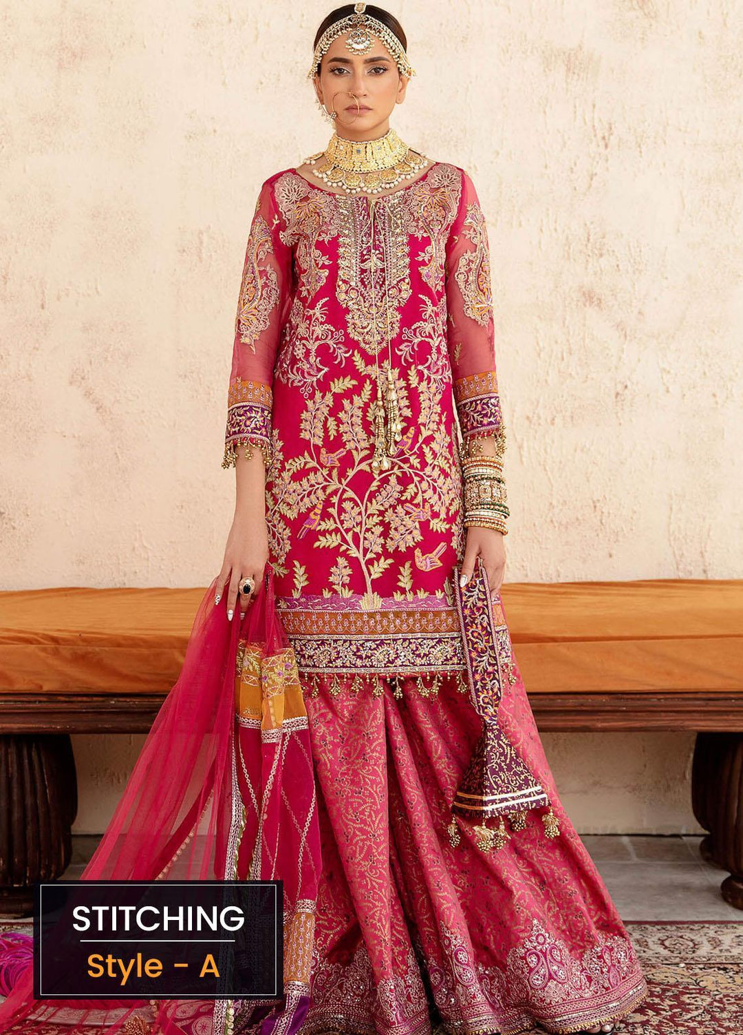 Sakhiyan by Asifa & Nabeel Embroidered Organza Suits Unstitched 3 Piece AN22SSF-04 Vasl - Festive Collection