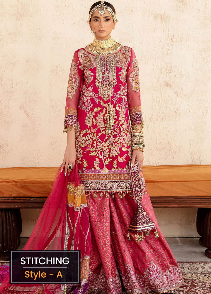 Sakhiyan by Asifa & Nabeel Embroidered Organza Suits Unstitched 3 Piece AN22SSF-04 Vasl - Festive Collection