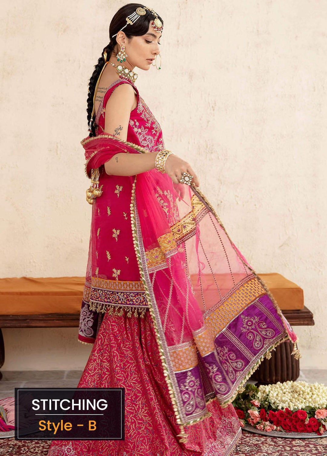 Sakhiyan by Asifa & Nabeel Embroidered Organza Suits Unstitched 3 Piece AN22SSF-04 Vasl - Festive Collection