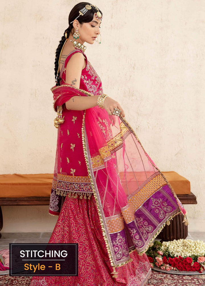 Sakhiyan by Asifa & Nabeel Embroidered Organza Suits Unstitched 3 Piece AN22SSF-04 Vasl - Festive Collection