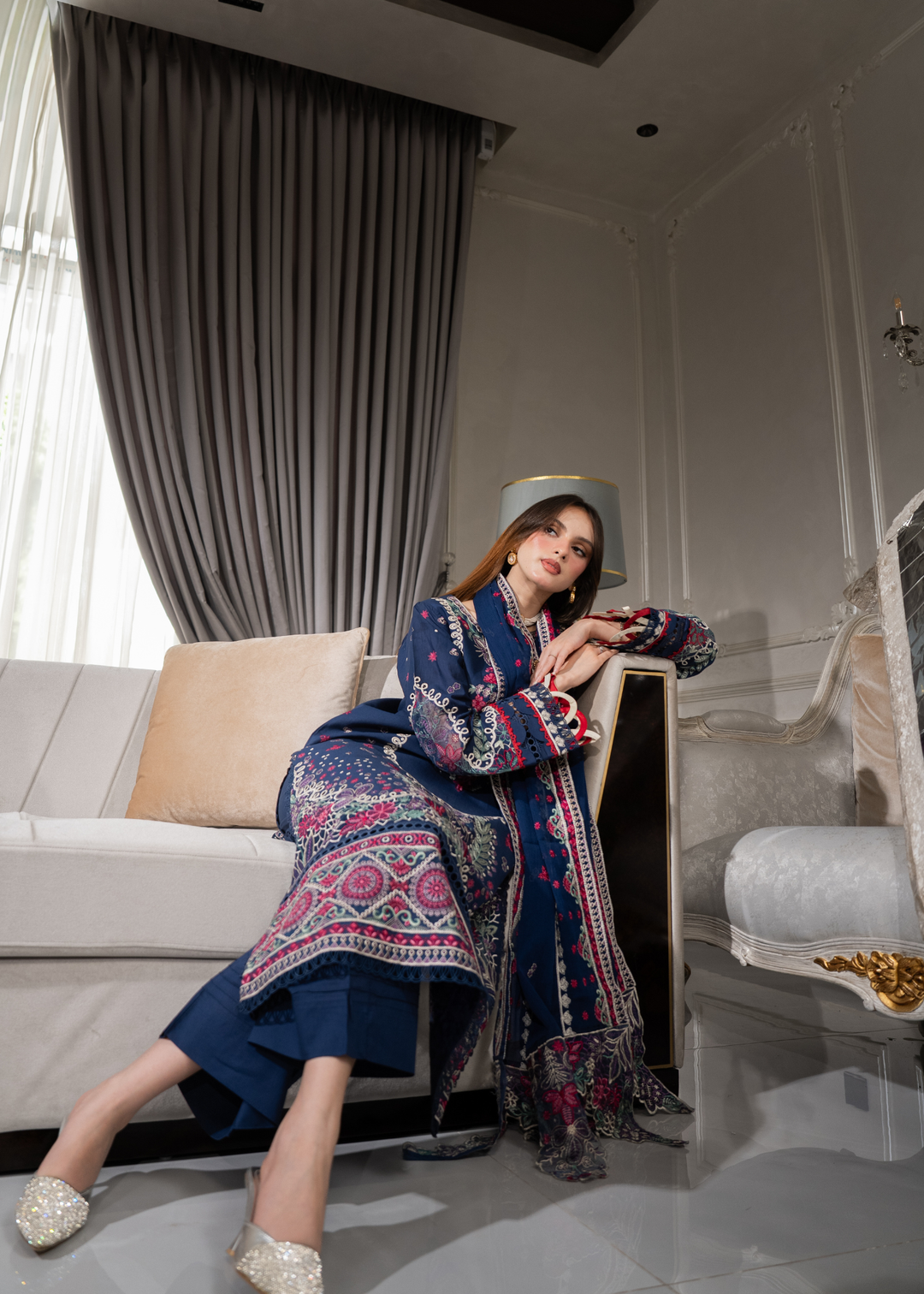 Aria By Meerak RTW Embroidered Lawn 3 Piece Suit Niva Festive Collection