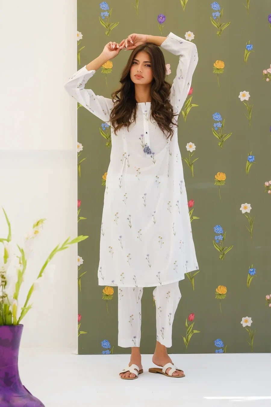 Dhaga Women Pret Printed 2 Piece Lawn Matching Separate FW24DSP0013 - Summer Collection