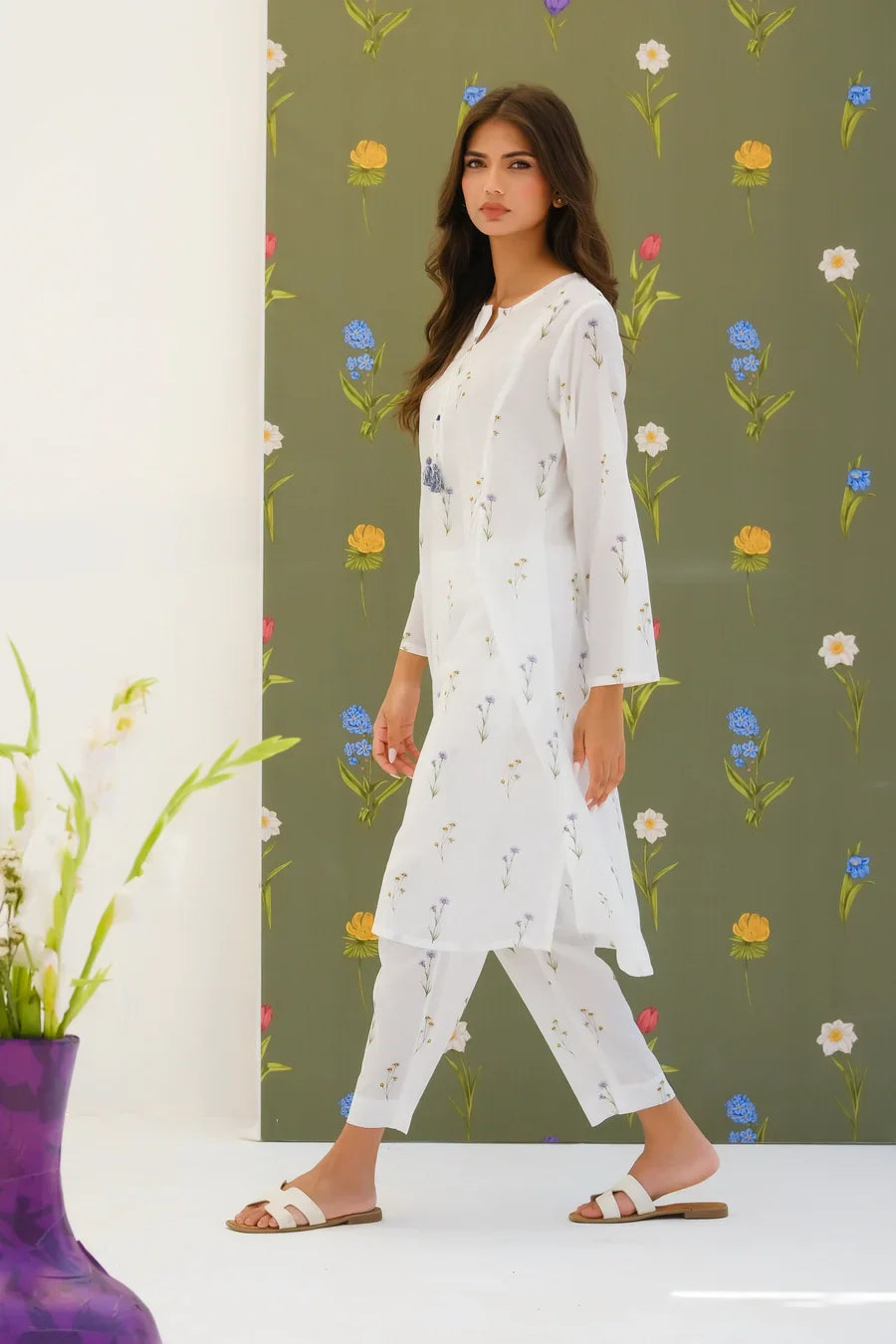 Dhaga Women Pret Printed 2 Piece Lawn Matching Separate FW24DSP0013 - Summer Collection