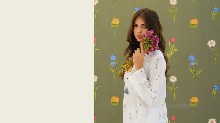 Dhaga Women Pret Printed 2 Piece Lawn Matching Separate FW24DSP0013 - Summer Collection