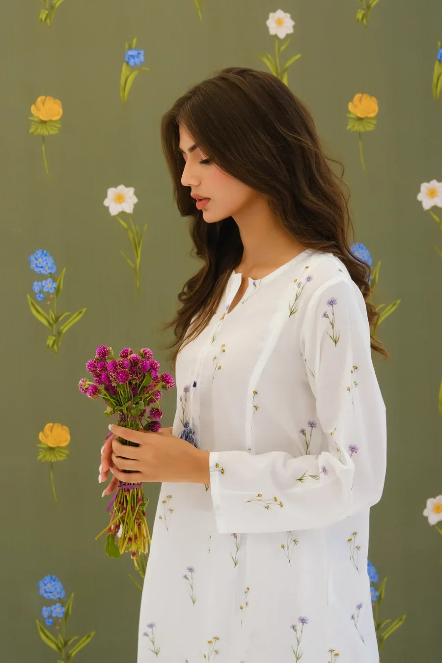 Dhaga Women Pret Printed 2 Piece Lawn Matching Separate FW24DSP0013 - Summer Collection