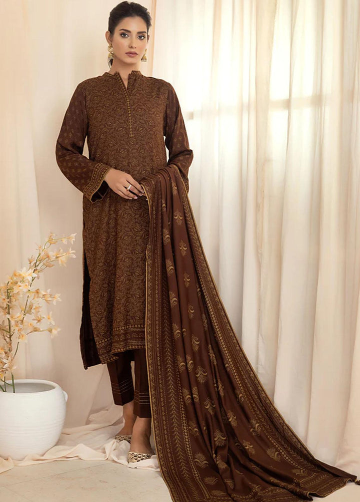 Lakhany Printed Cashmere Wool Suits Unstitched 3 Piece LSM22CV CVC-1004-B - Winter Collection
