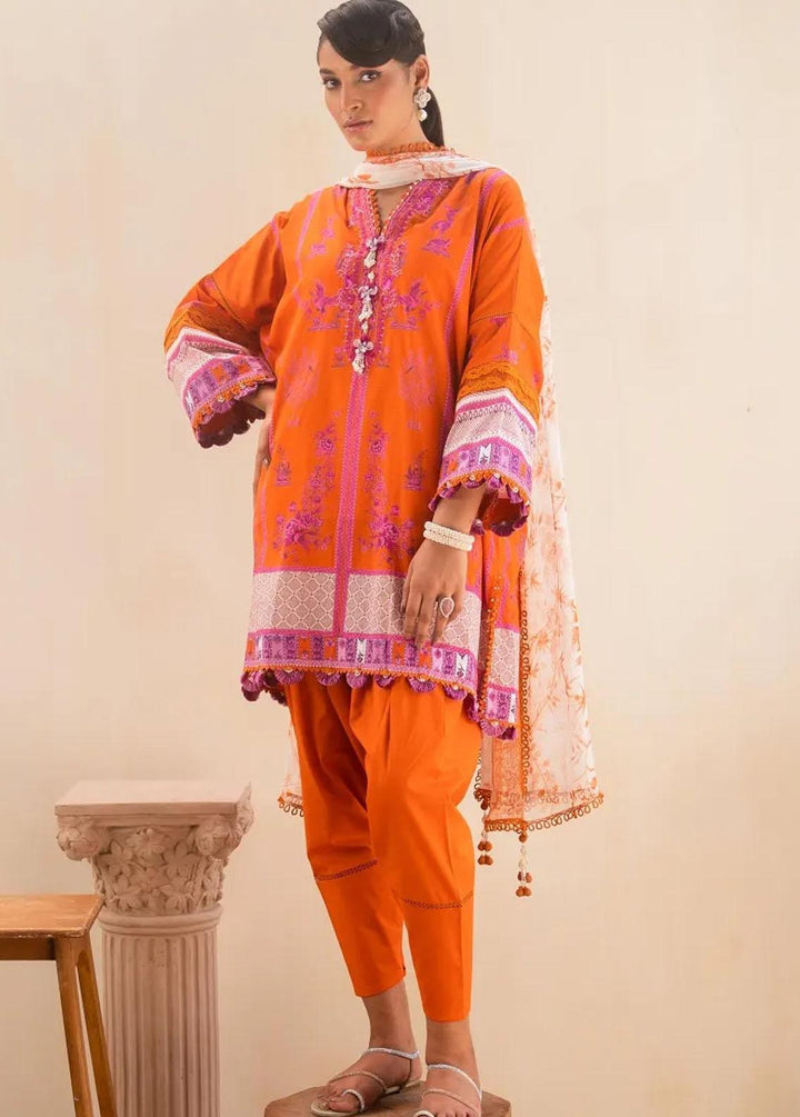 Muzlin By Sana Safinaz Embroidered Lawn Suits Unstitched 3 Piece SS23MZ 14A - Summer Collection