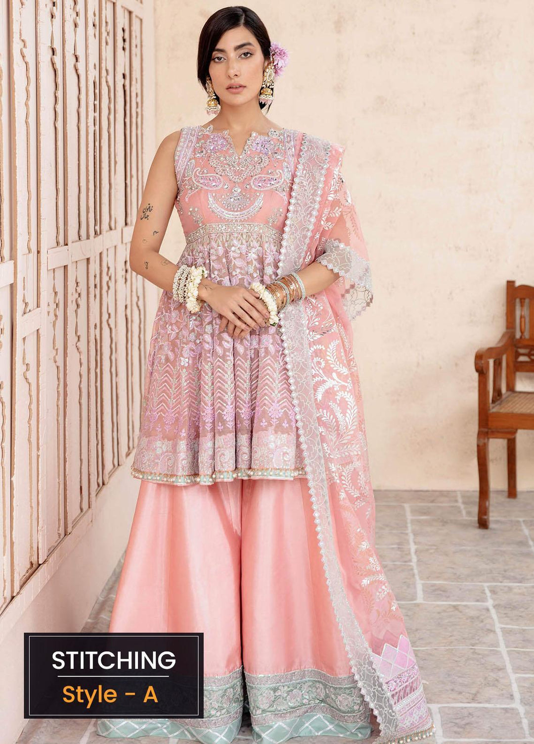 Sakhiyan by Asifa & Nabeel Embroidered Missouri Suits Unstitched 3 Piece AN22SSF-03 Afreen - Festive Collection