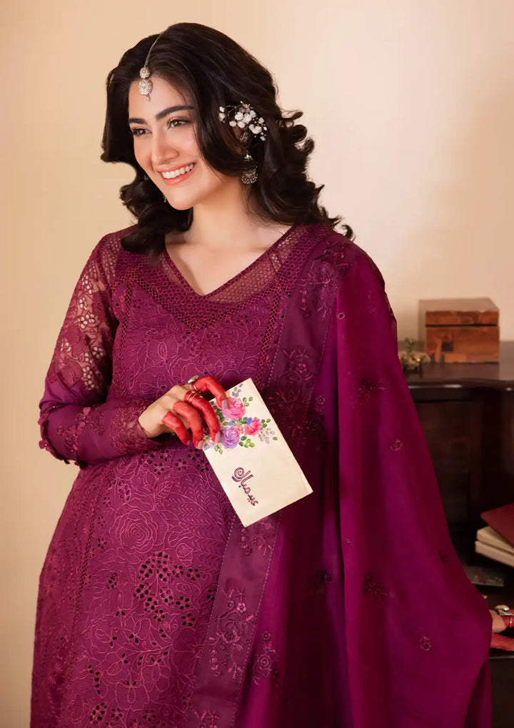 Nani Ka Ghar by Iznik Embroidered Lawn Suits Unstitched 3 Piece IZ24NG NKG-11 Guluband - Luxury Eid Collection