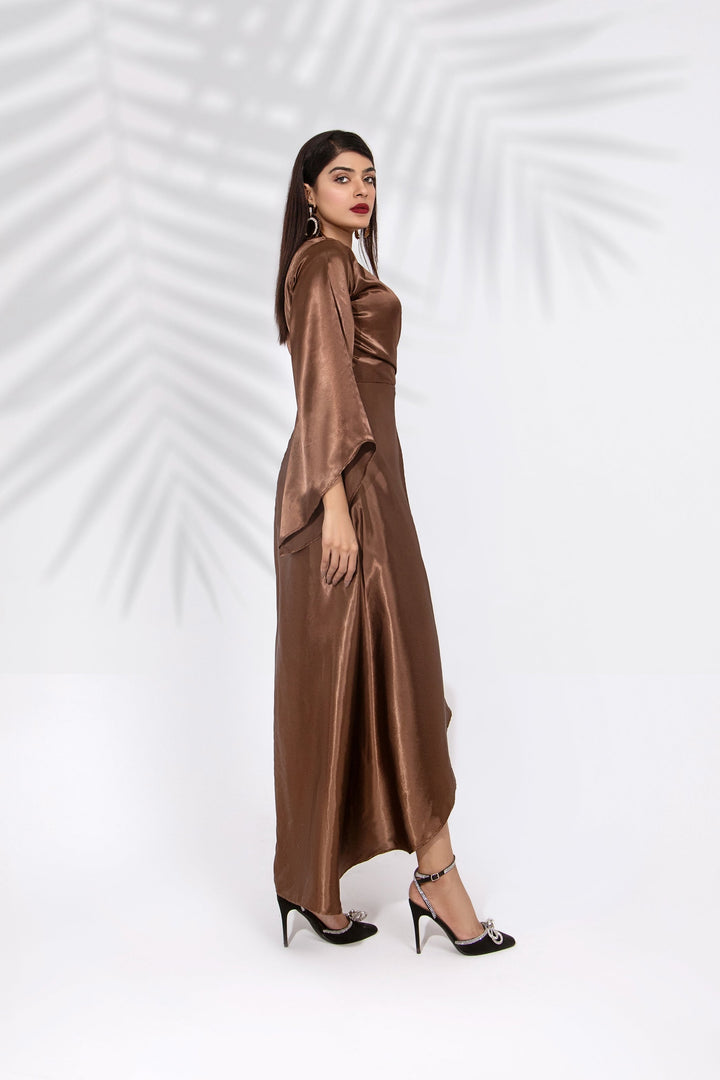 Qais by Syah Women RTW Solids Silk 1 Piece Spaghetti Straps Silk Dress - Festive Collection