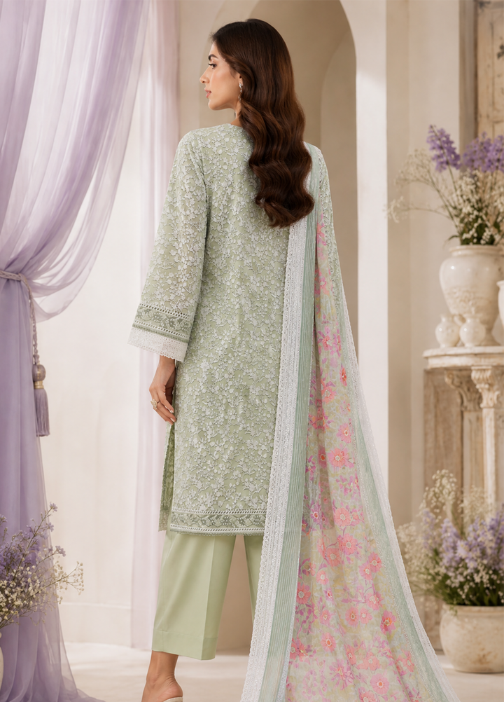 Nakshkari by HZ Textiles Unstitched Embroidered Lawn 3 Piece Suit NEC-1220 Casual Collection