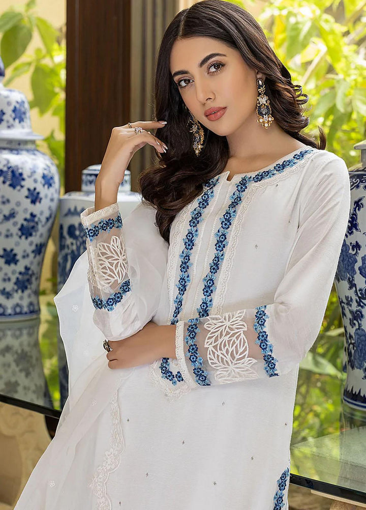 Azure Pret Embroidered Raw Silk 3 Piece Dress Heaven Mist HMVG302