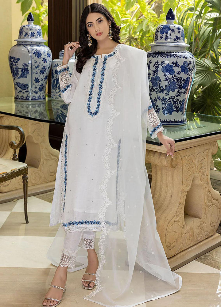 Azure Pret Embroidered Raw Silk 3 Piece Dress Heaven Mist HMVG302