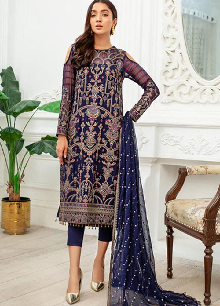 Dastoor by Zarif Embroidered  Suits Unstitched 3 Piece ZD 09 DHANAK - Luxury Collection