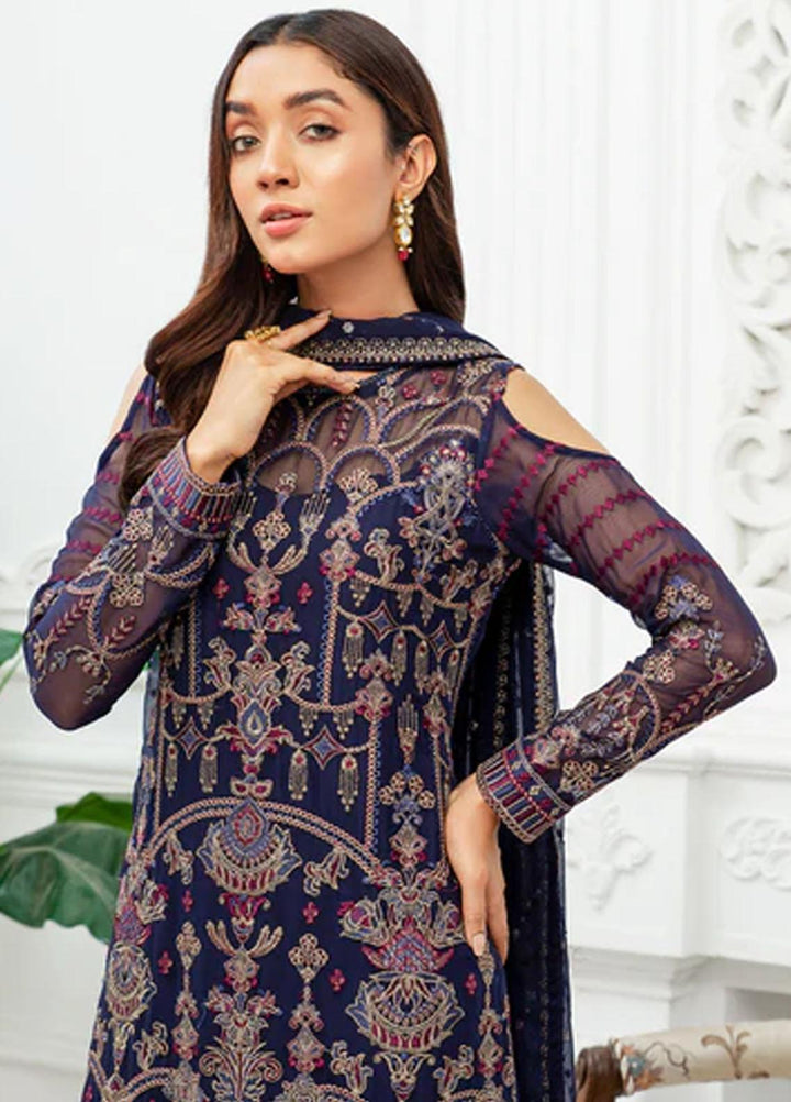 Dastoor by Zarif Embroidered  Suits Unstitched 3 Piece ZD 09 DHANAK - Luxury Collection