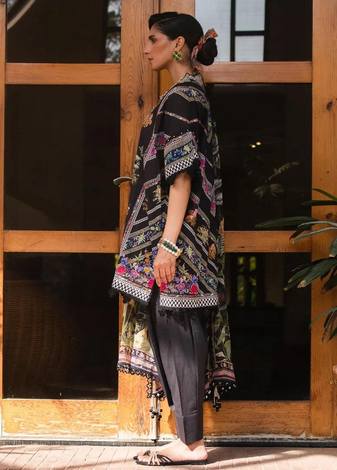Muzlin By Sana Safinaz Embroidered Lawn Suits Unstitched 3 Piece SS23MZ 13B - Summer Collection