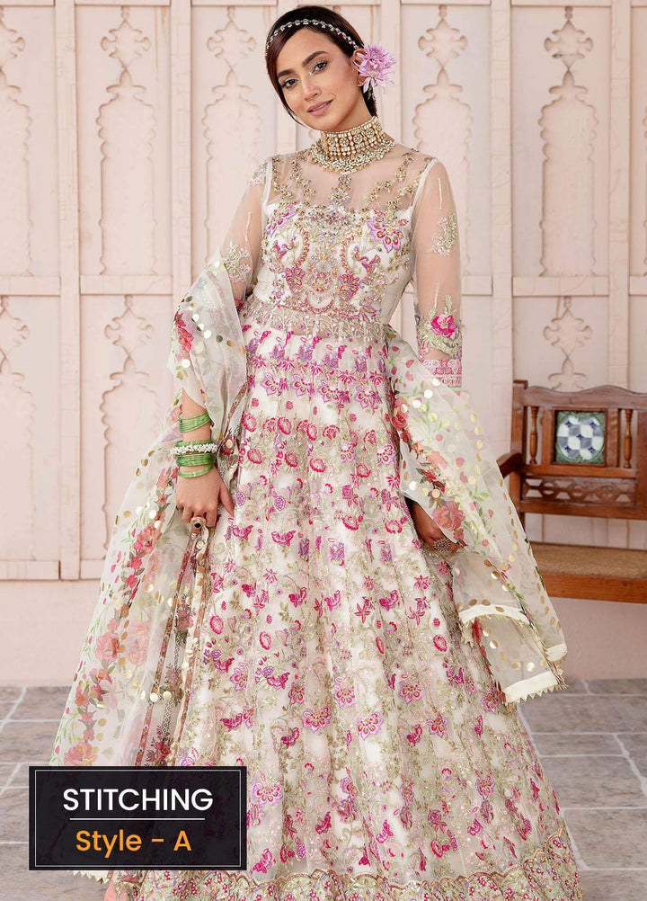 Sakhiyan by Asifa & Nabeel Embroidered Net Suits Unstitched 3 Piece AN22SSF-02 Hayat - Festive Collection