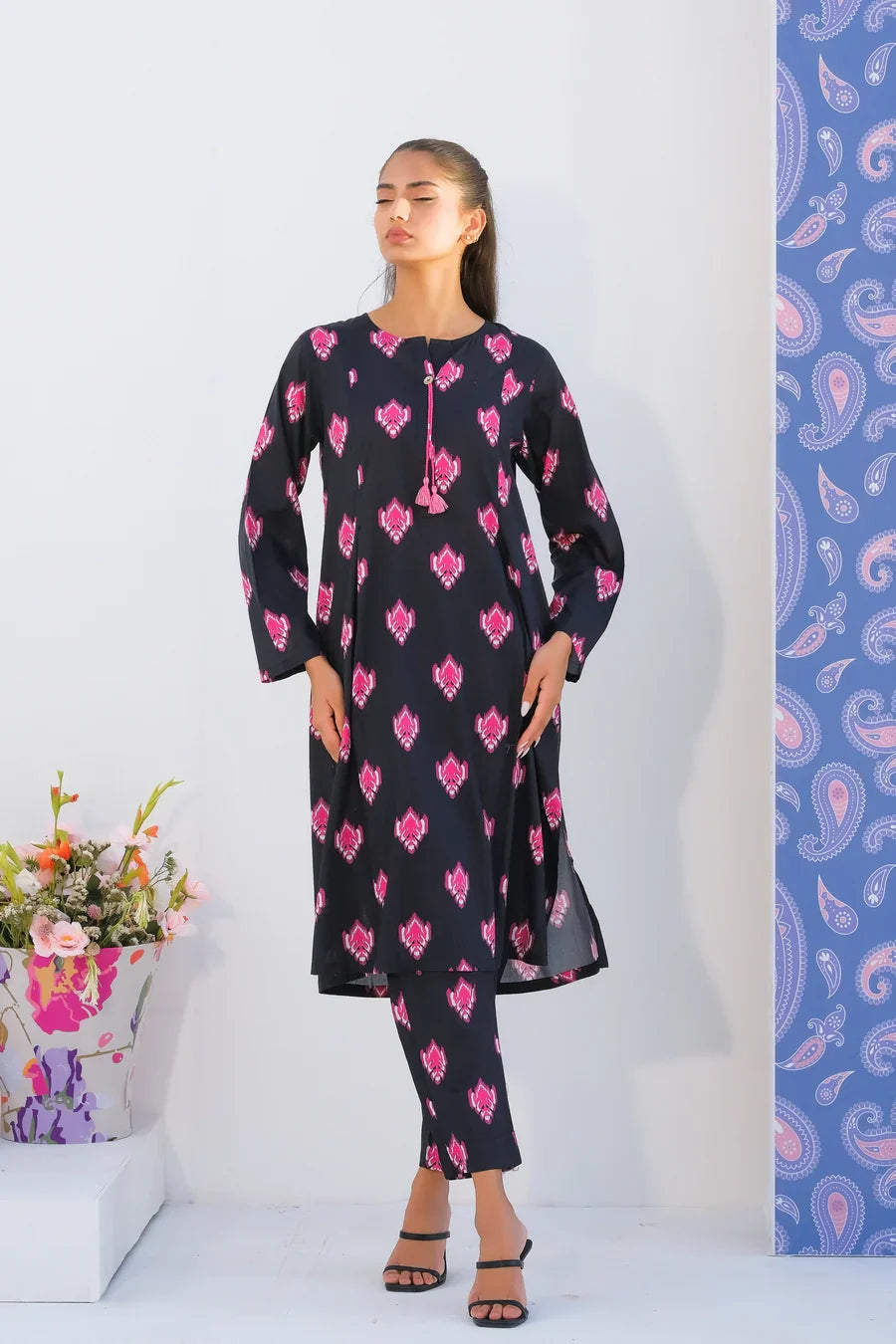 Dhaga Women Pret Printed 2 Piece Lawn Matching Separate FW24DSP0015 - Summer Collection